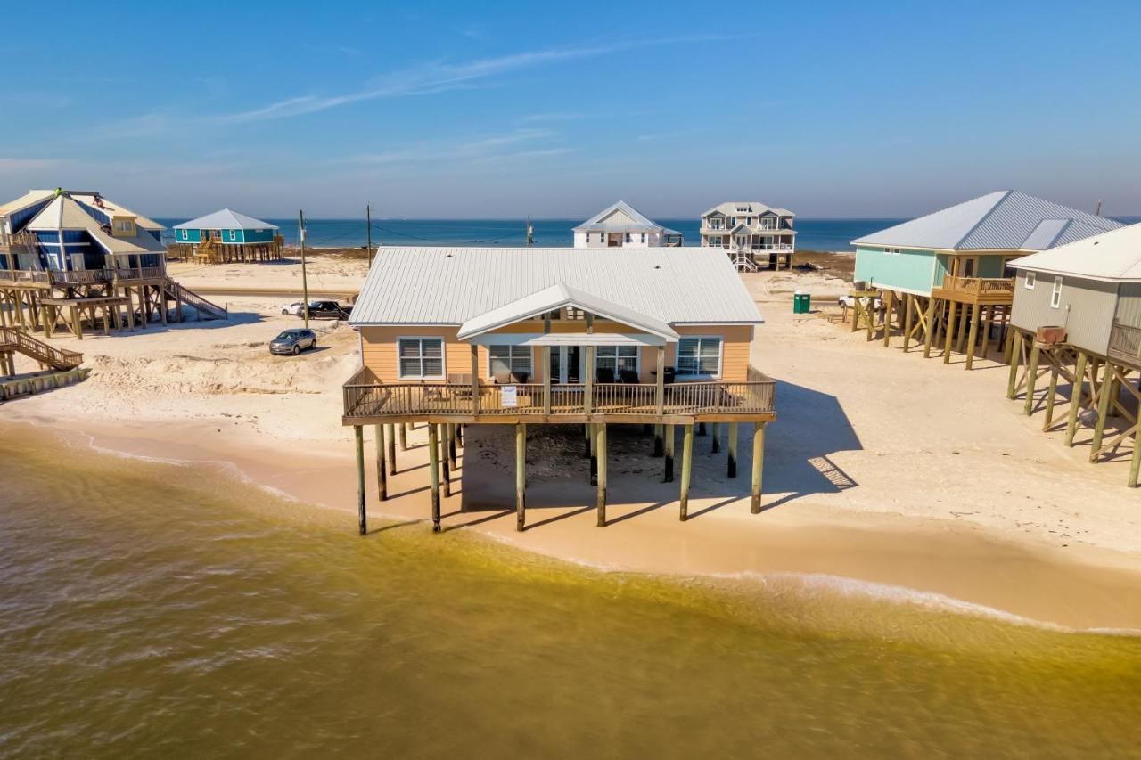 Sun Spot - True Gulf Front Private Home With Lovely Gulf Side Deck, Home Дафін-Айленд Екстер'єр фото